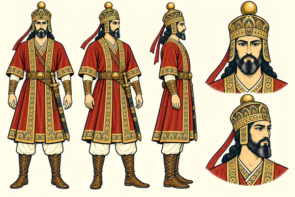 Ardeshir Babakan, identity sheet: Mature king