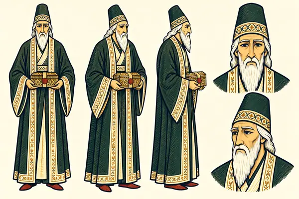 Ardeshir's minister, identity sheet: Old