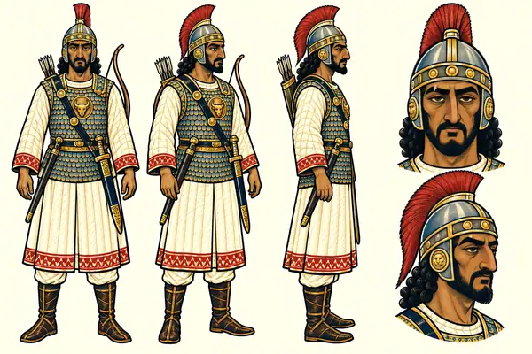 Bahram Chubin, identity sheet: Fugitive and exile in Chin (~45–50)
