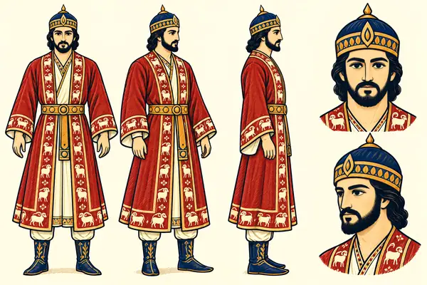 Bahram, identity sheet: Young chief