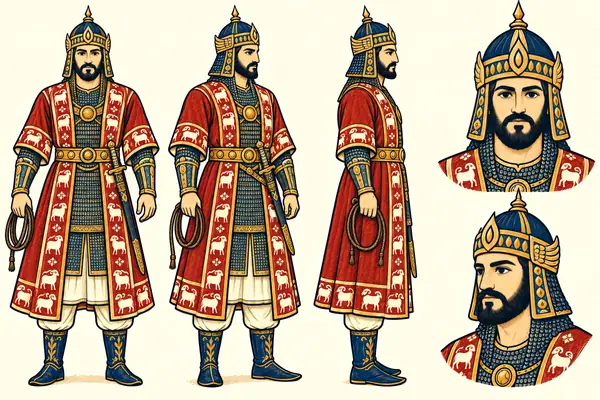 Bahram, identity sheet: Mature chief