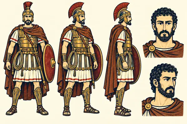 Baranush (Roman commander, D7), identity sheet: Mature Roman commander