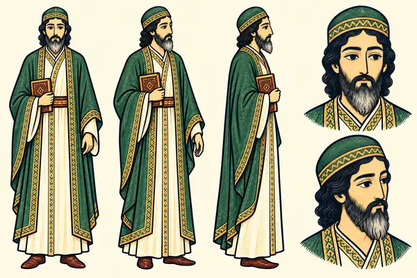 Bozorgmehr, identity sheet: Mature minister, caged (~40–50)
