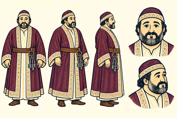Castellan of the Alanons fortress, identity sheet: Mature castellan