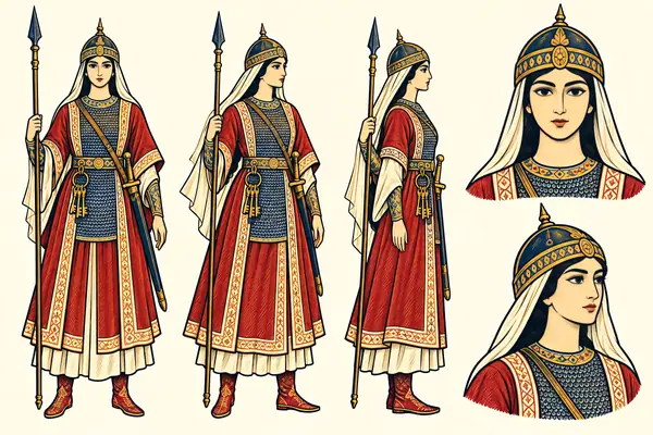 Dilafruz Farrukhpish (the damsel), identity sheet: Young woman