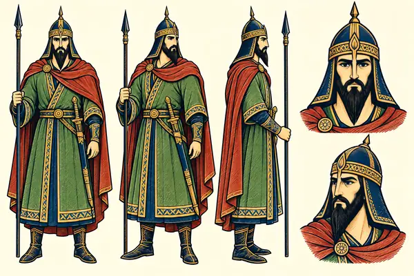 Farshidvard (Viseh), identity sheet: Mature commander (B9)