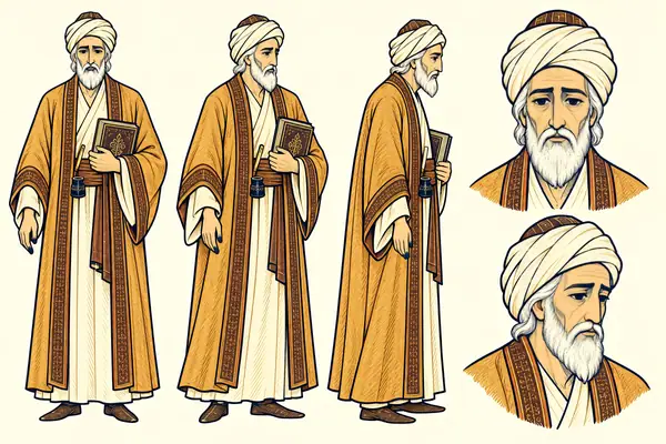 Ferdowsi, identity sheet: Old poet (58–80)