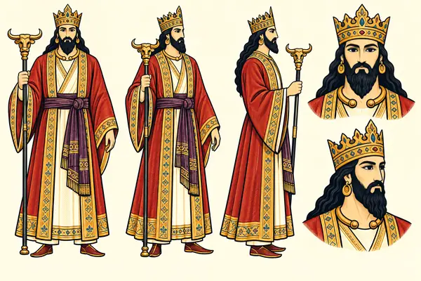 Fereydoon, identity sheet: Mature king