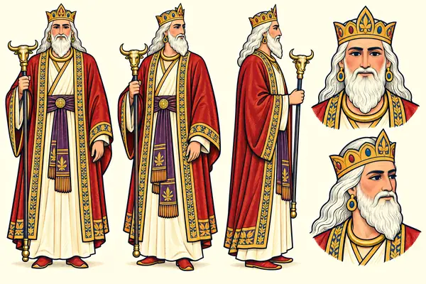 Fereydoon, identity sheet: Old king