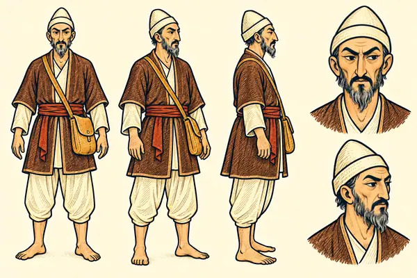 Toll-man of the Jihun, identity sheet: Adult toll-man