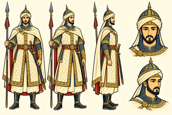Gav, identity sheet: Young adult prince/king (~25)