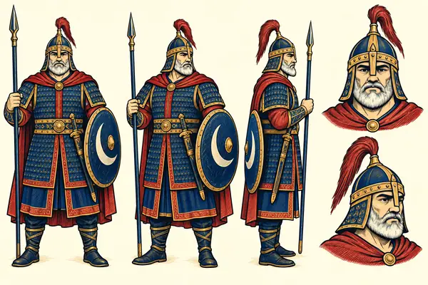 Gharan, identity sheet: Old warrior