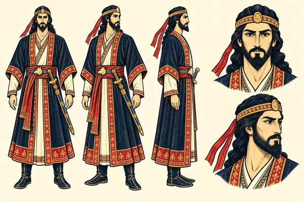Giv, identity sheet: Young warrior (~20–28)