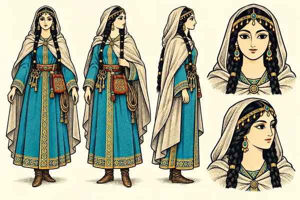 Golnar, identity sheet: Young woman