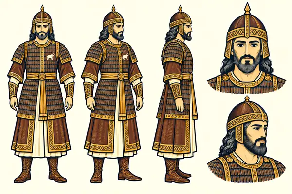 Gostaham (son of Nohzar), identity sheet: Mature commander (~40–55)