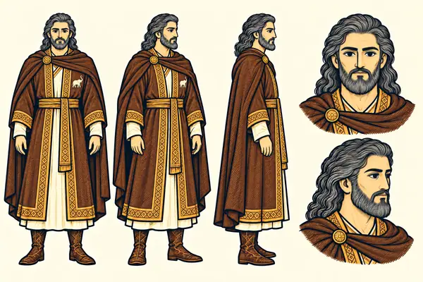 Gostaham (son of Nohzar), identity sheet: Elder commander (~60+)
