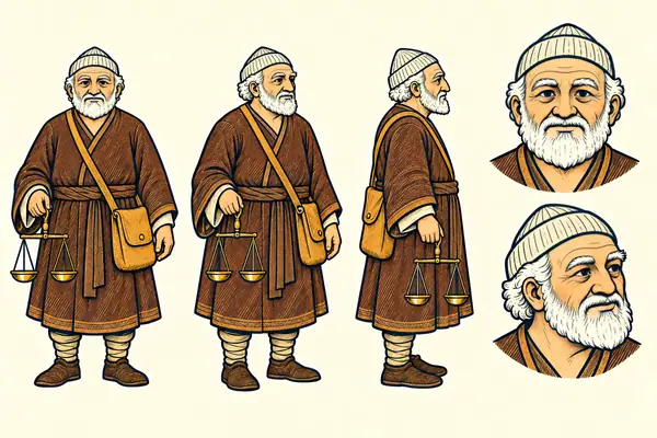 Hishvi, identity sheet: Old man