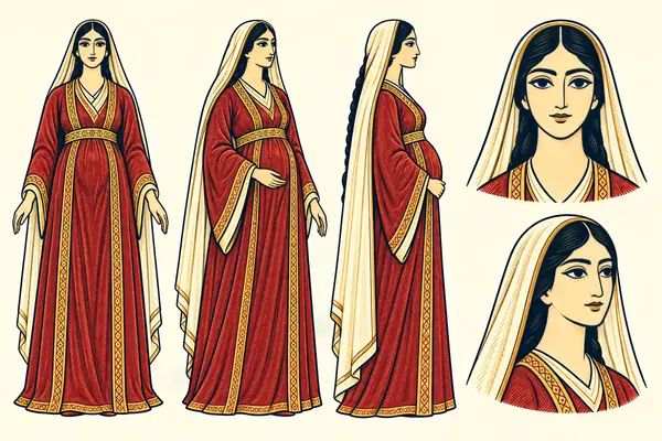 Homahyi (Bahman), identity sheet: Young woman, pregnant