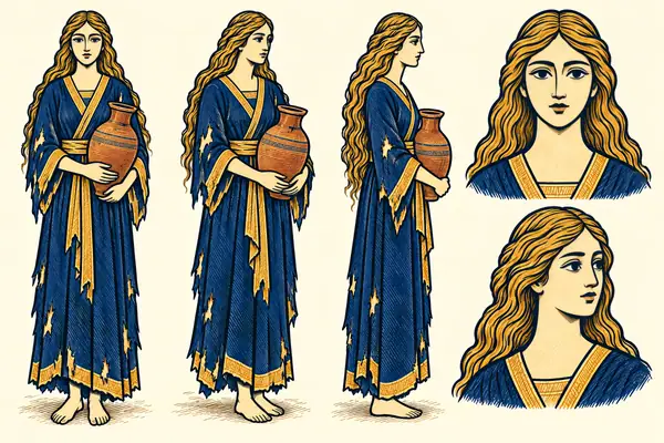 Homahyi (Goshtasb), identity sheet: Young woman