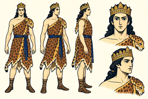 Hushang, identity sheet: Youth (vengeful grandson)