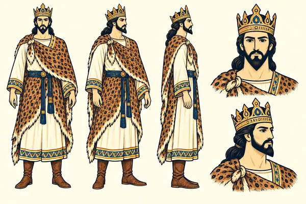 Hushang, identity sheet: Mature king
