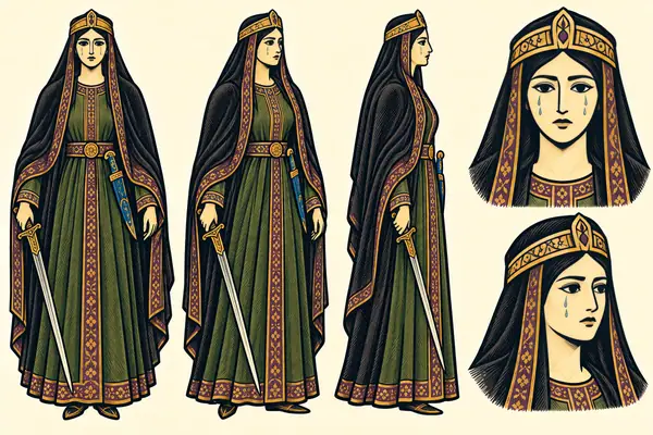 Jarireh, identity sheet: Widowed mother at Sepid Kooh (B12)