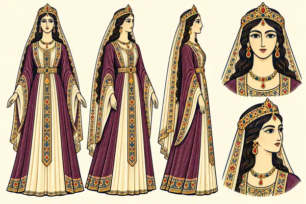 Katayun, identity sheet: Young princess of Rum