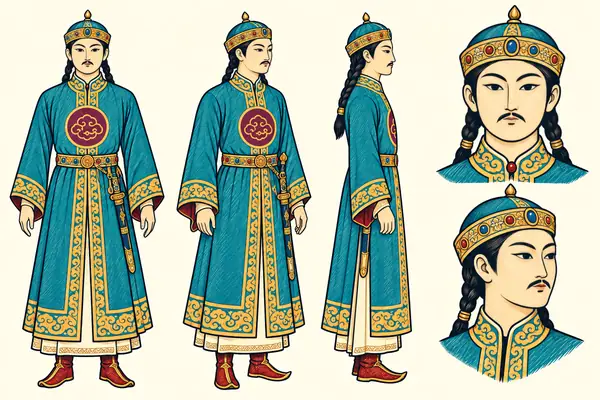 Khan of Chin (Kamus war), identity sheet: Young ruler
