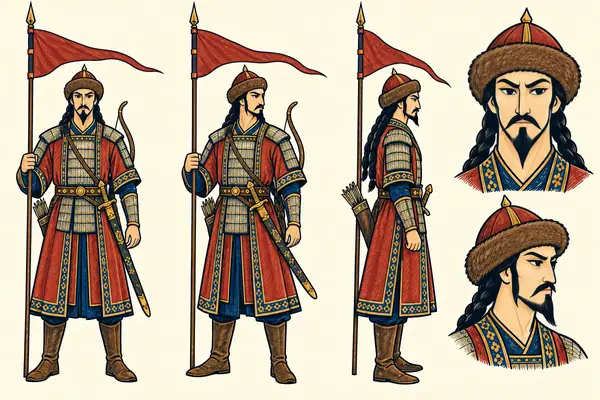 Khashash, identity sheet: Adult vanguard commander