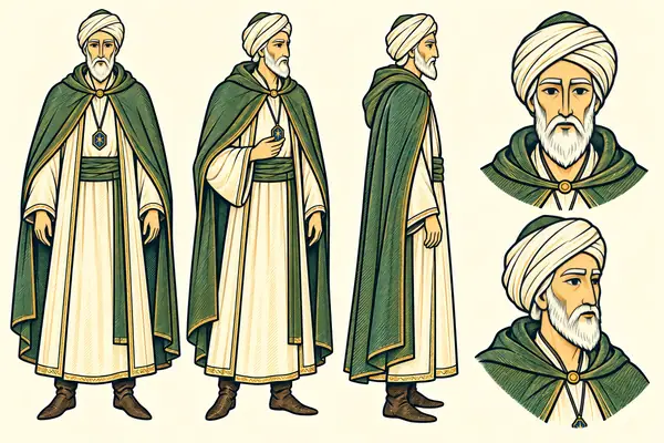 Khizr, identity sheet: Elder guide (ageless)