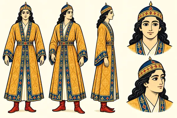 Khosrow Parviz, identity sheet: Prince, youth (~15)