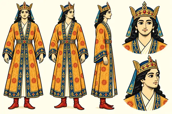 Khosrow Parviz, identity sheet: Young king, first down (~18–22)