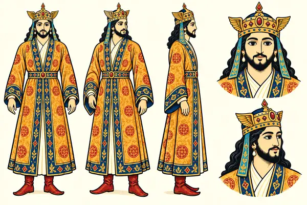 Khosrow Parviz, identity sheet: King in his prime (~25–45)