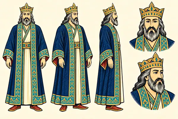 King of Samangan, identity sheet: Ageing king