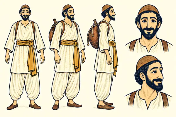 Lambak, identity sheet: Mature water-carrier (~40)