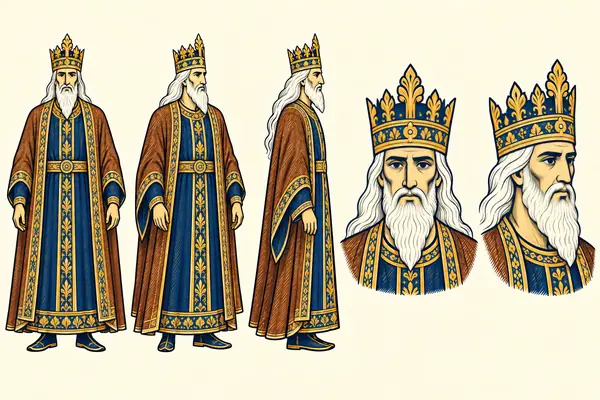 Lohrasp, identity sheet: Old king / retired devotee