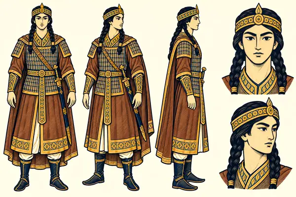 Parmudeh, identity sheet: Youth, prince of Turan (~18–20)