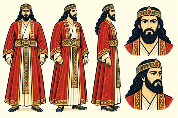 Pirooz Khosrow, identity sheet: Mature noble (~45)