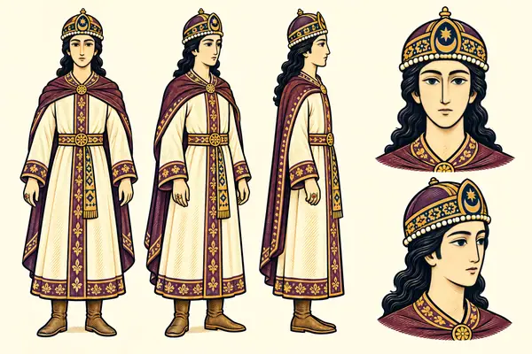 Qobad (Pirooz’s son), identity sheet: Boy