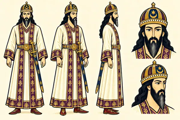 Qobad (Pirooz’s son), identity sheet: Mature king