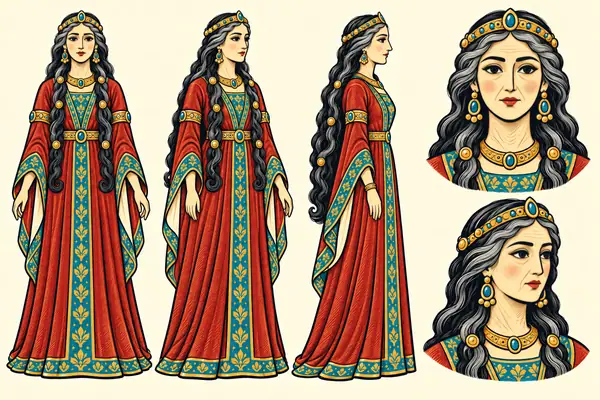 Rudabeh, identity sheet: Old woman