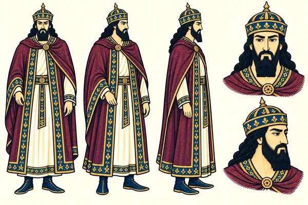 Salm, identity sheet: Mature king of Rum