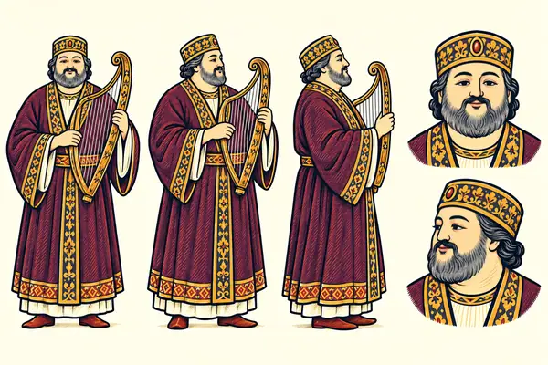 Sarkash, identity sheet: Mature court minstrel (~45)