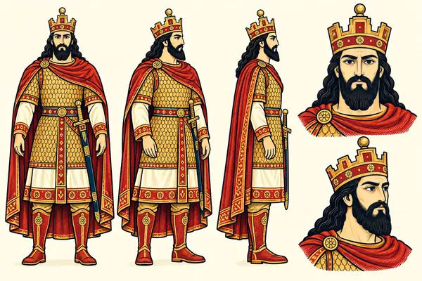 Shapur (son of Ardeshir), identity sheet: Mature king