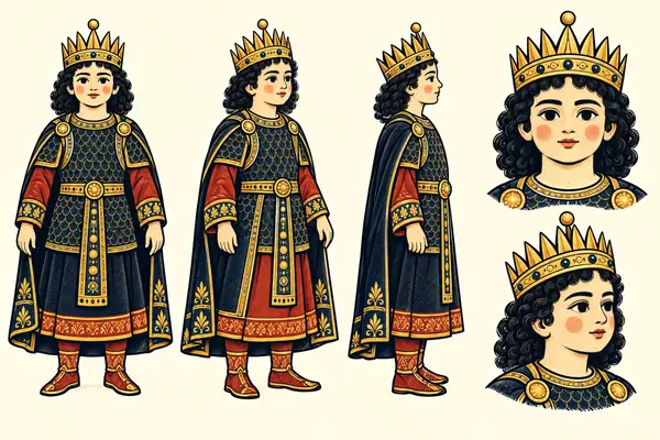 Shapur Zul-Aktaf, identity sheet: Child