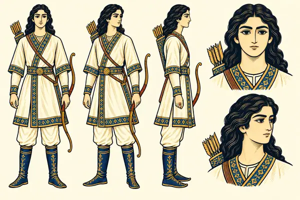 Siavash, identity sheet: Youth