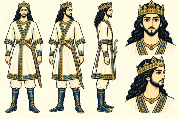 Siavash, identity sheet: Young prince