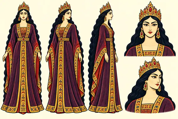 Sudabeh, identity sheet: Queen (mature)