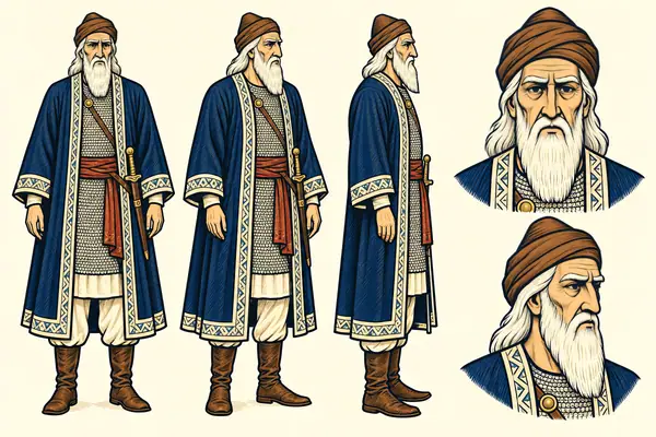 Tokhvar, identity sheet: Old counsellor
