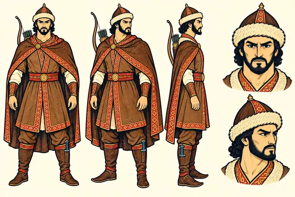 Tur, identity sheet: Young prince (unnamed until A6.6)